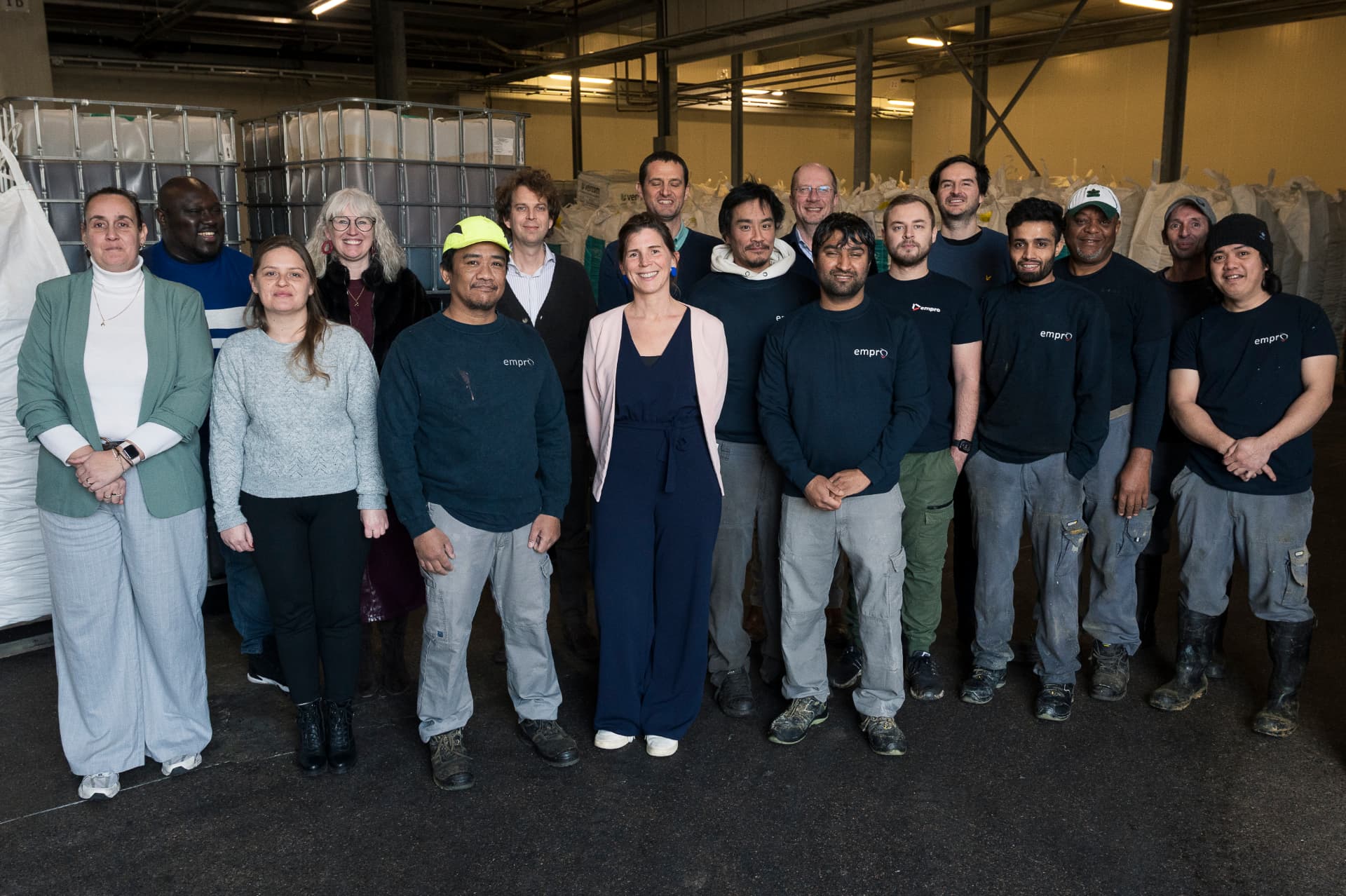 The Empro team in their Dendermonde facility